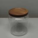 Sweejar Glass Jars for Laundry Room Organization, Half-Gallon Laundry Pods Container, Glass Food Storage Jars with Airtight Lid, 1 Pack, Press Lid