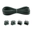 SPT-1 Green 18AWG Electrical Wire, 18 Gauge 2 Conductor Extension Wire,SPT 1 lamp Wire with 4 Slip Plugs for Household and DIY Projects (50Ft)