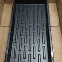 RooTrimmer Growing Trays, 1020 Plant Nursery Trays Heavy Duty Seed Starter Flat Seedling Tray for 72/128 Cell Plug Tray Transplant Growing Microgreens (21"11", 10 Pack, 1.6" Deep, Without Holes)