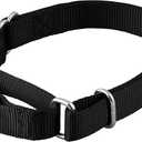 Native Pup Martingale Dog Collar, Adjustable for Small, Medium, Large pet and Puppies Accessories, Cute Colors for Male, Female, Boy, Girl, Puppy (Medium, Black)