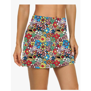 LouKeith Tennis Skirts for Women Golf Athletic Activewear Skorts Mini Summer Workout Running Shorts with Pockets, size -S