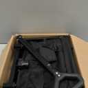 34'' Extra Long Collapsible Wagons Carts Foldable, 360LBS Heavy Duty Folding Beach Wagon Cart with Wheels, Portable Utility Outdoor Wagon for Grocery, Shopping, Garden, Sports, Camping, Black