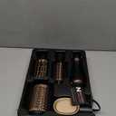 Natrial Hair Dryer Brush Blow Dryer Brush in One Hot Air Brush for Drying and Straightening, Volumizer Multi-Styler Smooth Curls for All Hair Types, Frizz-Free Blowout Brush for Salon Quality (Black& Rose Gold)