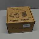 8 White Buffet Risers with Mini Signs  Acrylic Display Box Stands for Party, Catering, Dessert, Cake, and Food Table Setup  Set of 4