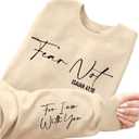 SOLY HUX Women's Letter Print Sweatshirt Crew Neck Drop Shoulder Long Sleeve Graphic Pullover Top (Beige, S)