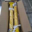 VEVOR Safety Bollard, 42 Inch Height Bollard Post, 4.5 Inch Diameter Steel Pipe Safety Bollard Post, Yellow Steel Bollard, Steel Safety Bollard with 8 Anchor Bolts, Perfect for Traffic-Sensitive Area