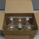 Ascher 60 Watt Equivalent, E26 LED Filament Light Bulbs, Warm White 2700K, Non-Dimmable, Classic Clear Glass, A19 LED Light Bulb with 80 CRI, Pack of 6