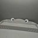 Mom-Designed 35" Bathtub Splash Guard Baby Bath Organizer with Toy Storage & Leakproof Barrier (10 Suction Cups, Toy Tray) (Gray)