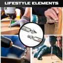 5 x 7PCS Screw Extractor Set for Iron Screws  Stripped Screw & Bolt Remover, High-Speed Steel Drill Bit Tool for Easy Removal of Rusted, Broken Screws & Nuts  Durable Gift for Men