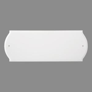 HASWARE Paintable Address Plaque White Block, Modern Design, for DIY, Outside, Home, Street(6" X 16")