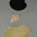 Cmojsk Strapless Sticky Push-Up Bra for Women, Adhesive Invisible Backless Nipple Covers (US, Cup Band, C, 1, Black/ Beige)