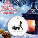 Best Dog Walker Ever Christmas Ornament  Funny Thank You Gift for Pet Lovers, Holiday Appreciation Keepsake for Dog Sitters & Daughters Who Walk Fido (C19)