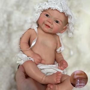 12 Inch Silicone Baby Dolls Full Body Girl Realistic Reborn Dolls Hand Painted Real Life Baby Dolls Toy for Kids