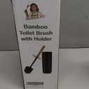 SUBEKYU Toilet Brush, Toilet Bowl Brush and Holder Set, Bathroom Toilet Bowl Cleaner for Deep Cleaning, Black