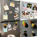 8Pcs Mini Vase Magnets for Fridge - 3D Plant Ceramic Vase Magnets with Flowers, Tiny Cute Magnetic Vases for Refrigerator Kitchen Locker Office Decoration