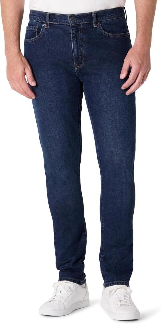 Men's Slim-Fit Jeans (33W x 34L, Dark Midnight Wash)