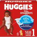 Huggies Size 1 Diapers, Little Snugglers Baby Diapers, Size 1 (8-14 lbs), 168 Count, Packaging May Vary