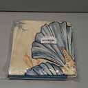 avpdupu Linen Blue Pillow Covers 18x18 Set of 4 - Seashell Starfish Pattern Decor for Sofa & Couch (No Insert)