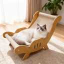 Large Sisal Cat Scratcher–Indoor Cat-Specific Bed & Scratching Pad Combo Lounger,Durable Scratching Mat,Non-Shedding Material