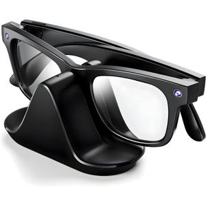 Charging Dock for Ray-Ban Meta Smart Glasses, Desktop Charger Stand Compatible with Wayfarer Gen 2, USB-C Input, LED Status, 1.5h Full Charge, ABSBlack