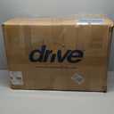 Drive Medical 12005KDC-1 Transfer Bench Commode Chair for Toilet with Padded Seat, Gray