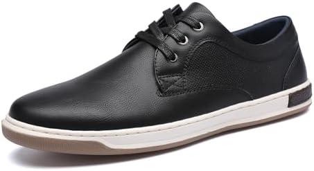 DECARSDZ Men's Sneakers Classic Retro Casual Shoes Dress Business Oxford Shoe for Men (Black, 12)