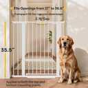 InnoTruth 27-36.6 in Wide x 35.5 in High Extra Tall Baby Gate, White