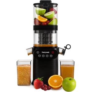 Pantrymade Juicer Machines, Cold Press Juicer for Whole Fruits and Vegetables, Slow Masticating for High Juice Yield, 5.5" Large Feed Chute, Easy to Clean, BPA Free, Powerful Brushless Motor, Black