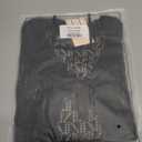 Women's Open Front Bolero Shrug Lightweight Knit Hollow Out Cropped Cardigan (Black, XL)