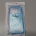 Hython for iPhone 17 Pro Case Glitter, Clear Glitter Sparkly Shiny Bling Sparkle Cute Cover, Anti-Scratch Soft TPU Thin Slim Fit Shockproof Protective Phone Cases for Women Girls, Blue Glitter