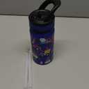 Fanhaw 14 Oz Kids Insulated Water Bottle with Straw - Stainless Steel Double Wall Vacuum Cup, Leakproof, BPA Free, Suitable for Boys and Girls(Blue - Under Construction)