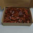 Feleph 2x4 Bricks 320 Pieces Reddish Brown Parts Building kit Creative Play Set Classic Blocks Toy Accessories Compatible with 3001 Major Brands (Reddish Brown)