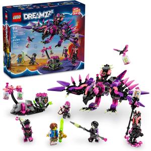 LEGO DREAMZzz The Never Witchs Nightmare Creatures, Fantasy Animal Kids' Toy, Build a Mech, Wolf or Raven Figure, Building Toy with 5 Minifigures, for 9 Year Old Boys and Girls, 71483