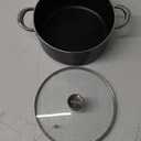 BEZIA 6 Quart Nonstick Cooking Pot with Lid, Induction and Oven Safe, Perfect for Stews, Soups and All Stovetops