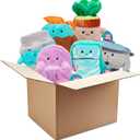 BumBumz Large 7.5" Mystery 3 Pack Blind Box Weighted Sensory Plush - Officially Licensed - Soft, Fuzzy, Cute Emotional Support Stuffed Animal Toy - Stocking Stuffer Gift for Kids, Boys & Girls