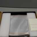 Oirlv Solid Wooden Necklace/Bracelet/Pendant Jewelry Organizer Box 13 Lattice Necklace Showcase Display Holder (Grey Necklace/Long chain Box)