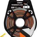 Cluparis 155 Sawtooth Trimmer line Heavy Duty for Push String Trimmer 1-Pound, 0.155" Nylon Weed Eater String .155-inch-by-102-ft Commercial String Trimmer Line in Spool with Line Cutter