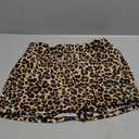 Soothfeel Women's 14" Swim Skirt with Pockets High Waisted Tummy Control Bathing Suit Swimsuit Skirt Modest Tankini Bottoms (Large, Leopard)