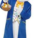 SOMSOC 7 Pieces Easter Bunny Costume Adult Bunny Suit White Rabbit Costume One Piece Suit Waistcoat Shoes Bowtie for Adults, XXL