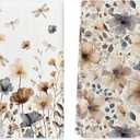 Artoid Mode Poppy Dragonfly Spring Kitchen Towels Dish Towels, 18x26 Inch Farmhouse Summer Decoration Cleaning Set of 2