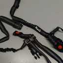 SlowTon Dog Seat Belt for Car, 2 Pack Dog Car Harness Seatbelt Adjustable with Elastic Bungee Buffer, 2 in 1 Pet Car Leash Headrest Restraint Dog Reflective Safety Tether (Black, Headrest+Clip)