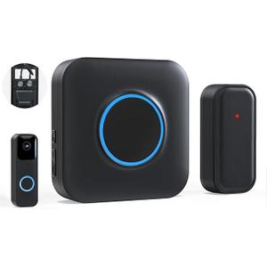 BITIWEND Wireless Doorbell Chime for Blink  Compatible with Blink Video Doorbell and Blink Video Doorbell (2nd Gen) with Wired Transmitter (1 Video Doorbell Extender 1 Receiver）