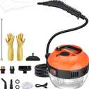 Steam Cleaner, 2500W Handheld Steam Cleaner for Home Cleaning, 15s Fast Heating, Portable Steamer for Car Detailing, Upholstery, Kitchen, Bathroom, Handheld Steamer for Cleaning House (Orange)