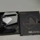 Aulumu A39 Geometric AirPods Pro 3 Case with Lock | Protective Cover with Nylon Buckle | Alloy Armour | Compatible with Apple AirPods Pro 3rd Generation Case (2025) - Gray