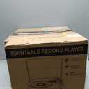 Vinyl Record Player with Speakers Vintage Turntable for Vinyls Records Belt-Driven Turntables 3-Speed Bluetooth Playback Headphone AUX RCA Line LP Vinyls Players for Sound Enjoyment Retro Brown