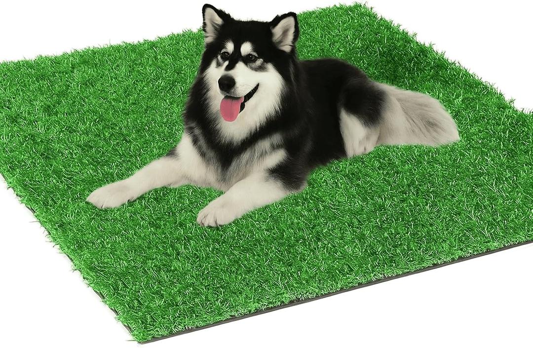 Artificial Grass for Dogs Pee Tray Fake Grass Mat for Professional Puppy Potty Trainer Replacement Dog Grass Pad for Indoor and Outdoor (51.3x32 Inch (Pack of 1)