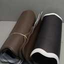 Scalloped Black White Kitchen Mats Rugs Sets of 2 Cushioned Anti Fatigue Floor Mat Waterproof Kitchen Rugs Non Slip Foam Comfort Standing Mat for Sink Laundry (17.3"x30"+17.3"x47")