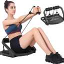 MBB Ab Crunch Machine,Exercise Equipment for Home Gym Equipment for Strength Training with Resistance Bands, Abs and Total Body Workout,Sole Brand and Patent Owner(Black)