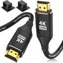 4K HDMI Cable 25Feet, in-Wall CL3 Rated HDMI Cable 2.0 Support (HDR10 8/10bit 18Gbps HDCP2.2 ARC) High Speed HD Shielded Cord Compatible with Roku TV/Laptop/PC/HDTV (Black)