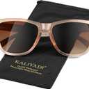 KALIYADI Womens-Sunglasses Polarized Sunglasses Womens: Retro Trendy Sun Glasses with UV400 Protection for Travel Driving